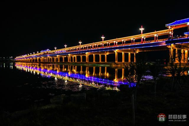 莒縣沭河濕地公園，上演激光水幕音樂噴泉，真是太棒了